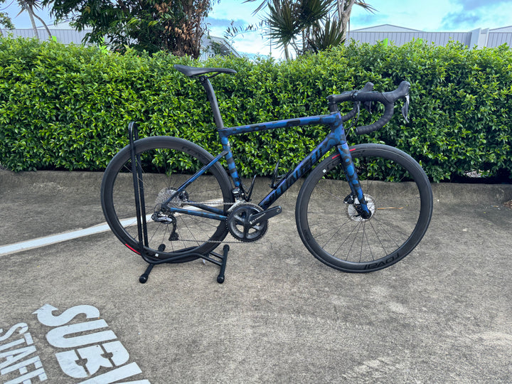 Tarmac Disc Expert 54cm Satin Black/Chameleon 2020 (second hand) - Mackay Cycles - [product_SKU] - Specialized