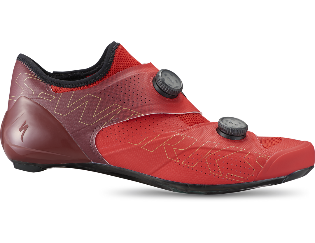 S-Works Ares Road Shoes Flo Red/Maroon - Mackay Cycles - [product_SKU] - Specialized