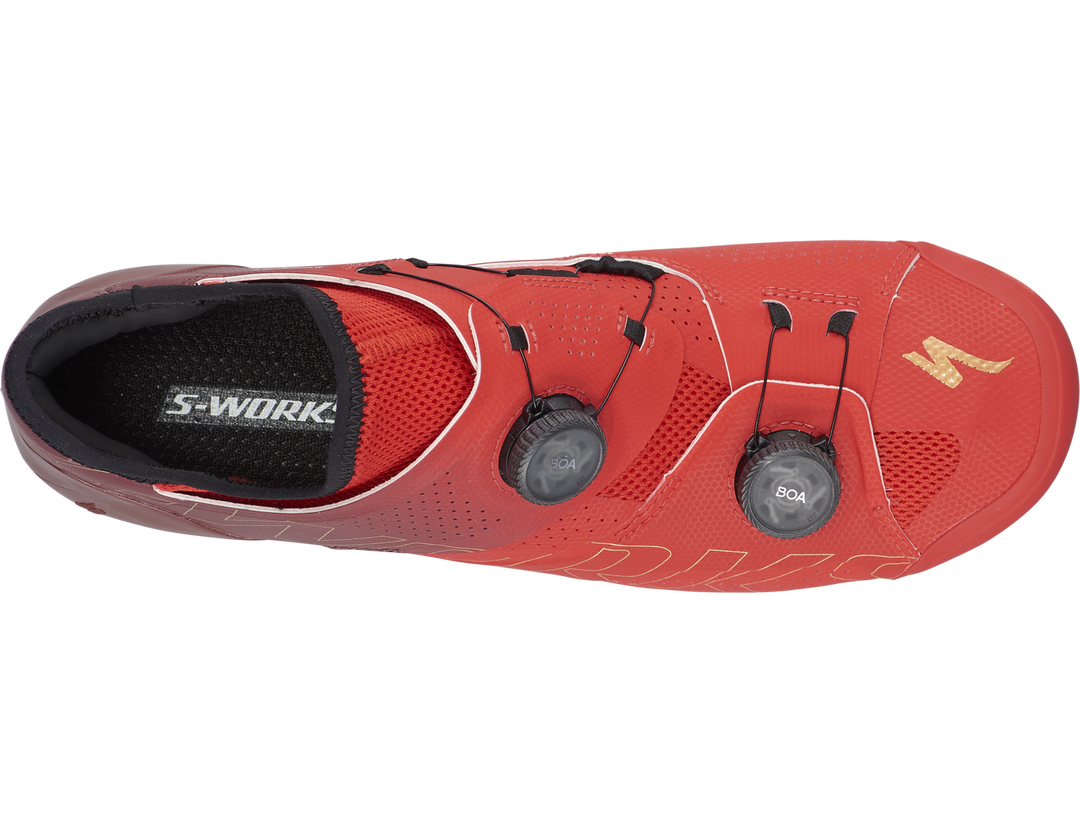 S-Works Ares Road Shoes Flo Red/Maroon - Mackay Cycles - [product_SKU] - Specialized