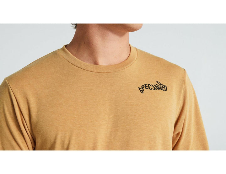 Warped Long Sleeve Tee Harvest Gold - Mackay Cycles - [product_SKU] - Specialized