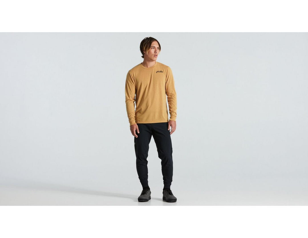 Warped Long Sleeve Tee Harvest Gold - Mackay Cycles - [product_SKU] - Specialized