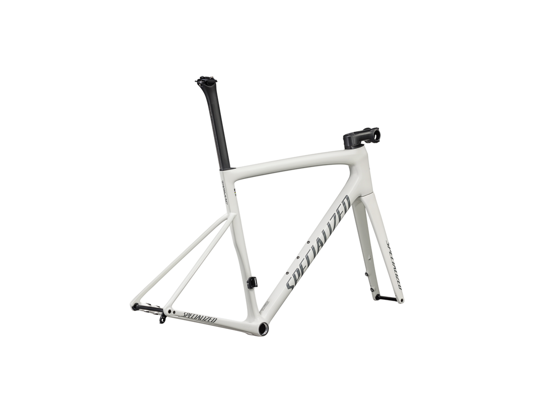 Tarmac SL8 Frameset Gloss Dune White / Black Pearl Over Ashen - Mackay Cycles - [product_SKU] - Specialized