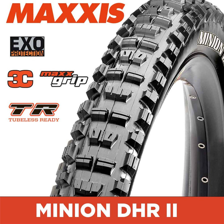 MAXXIS Minion DHR II - 29 X 2.40 Folding EXO 3C MaxxGrip TR - Mackay Cycles - [product_SKU] - Maxxis