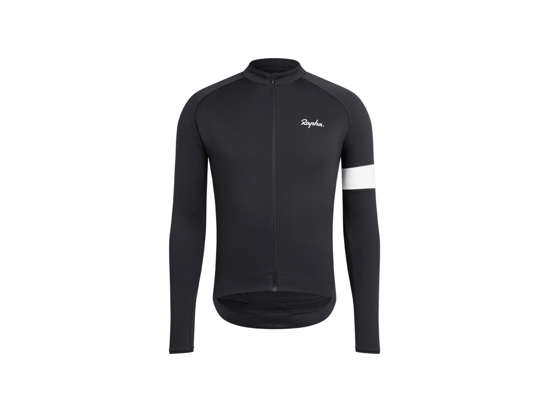 Rapha Core Long Sleeve Cycling Jersey Black - Mackay Cycles - [product_SKU] - RAPHA
