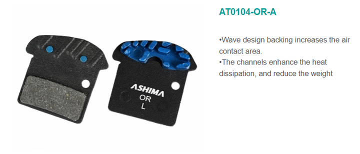 ASHIMA Air Thermal Disc Pads - Organic Shimano