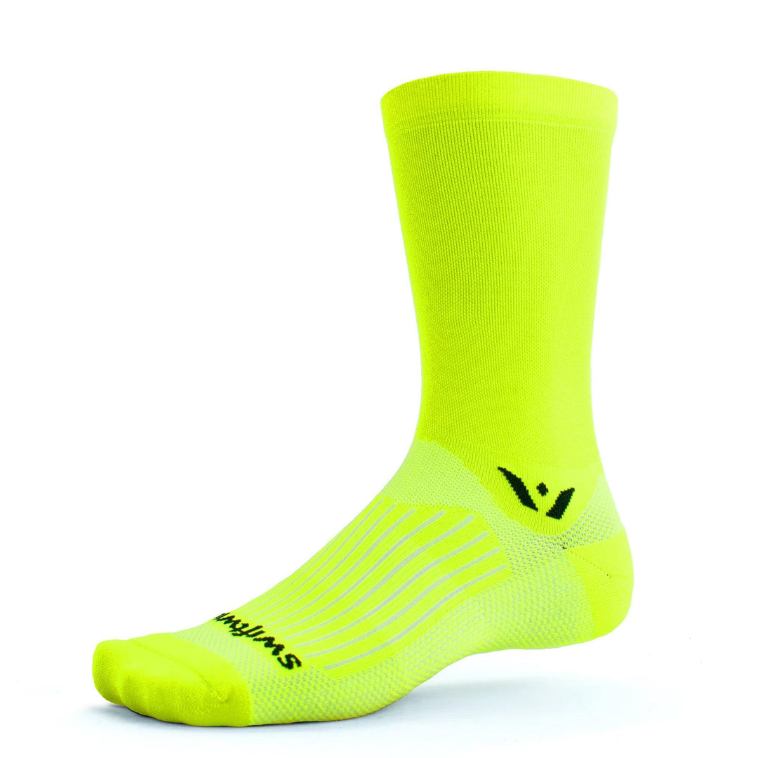 Swiftwick Aspire Seven HiViz Yellow Sock - Mackay Cycles - [product_SKU] - Swiftwick