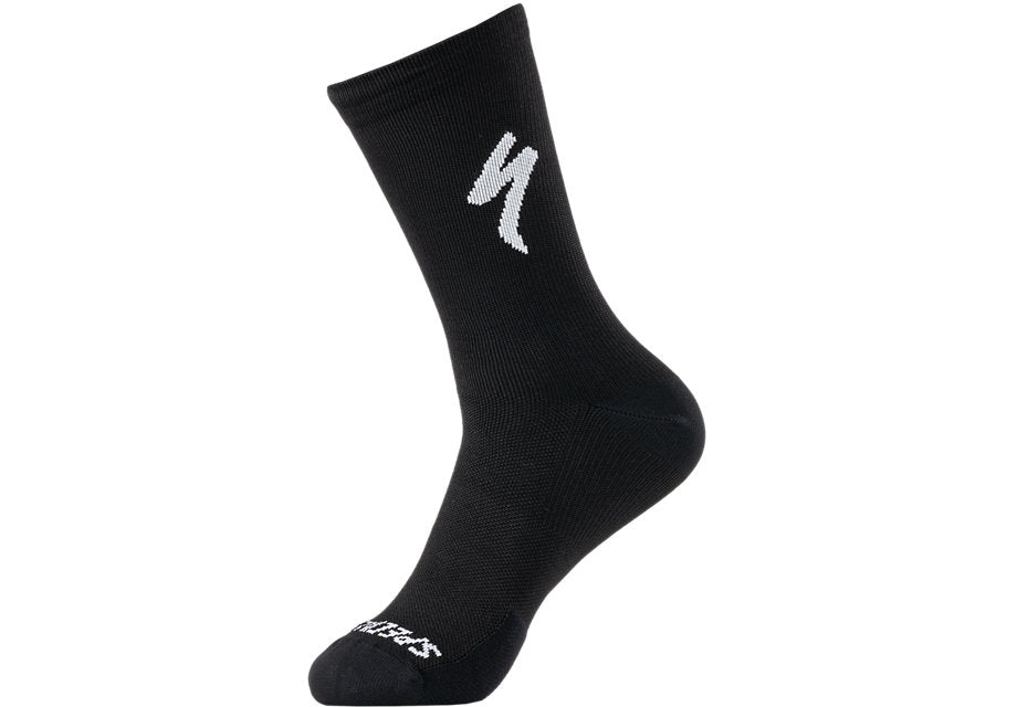 SOFT AIR ROAD TALL SOCK BLACK/WHITE - Mackay Cycles - [product_SKU] - Specialized