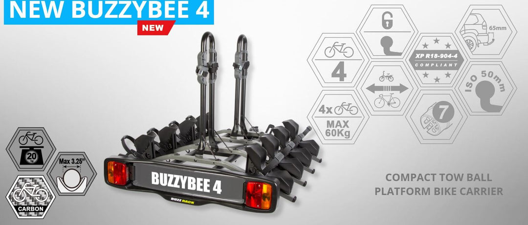 BUZZYBEE 4 PLATFORM RACK - Mackay Cycles - [product_SKU] - BUZZRACK