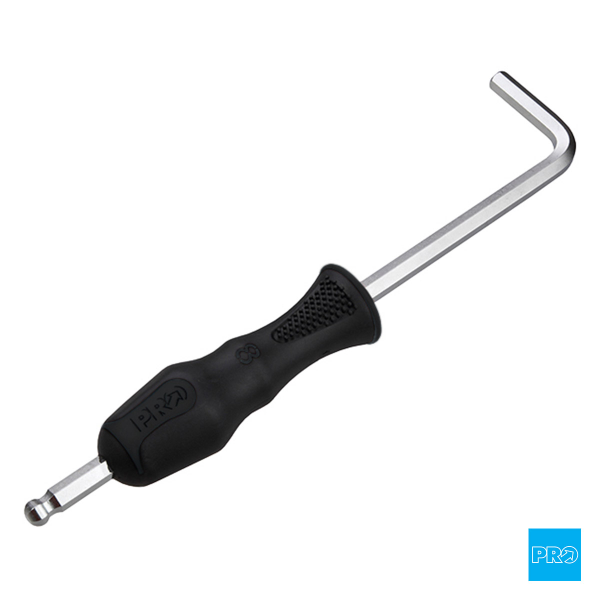 PRO TOOL − PEDAL WRENCH 8mm HEX BLACK - Mackay Cycles - [product_SKU] - PRO