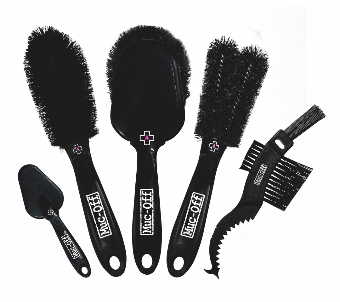 MUC-OFF CLEANING BRUSH DETAILED SET X5 - Mackay Cycles - [product_SKU] - Muc-Off