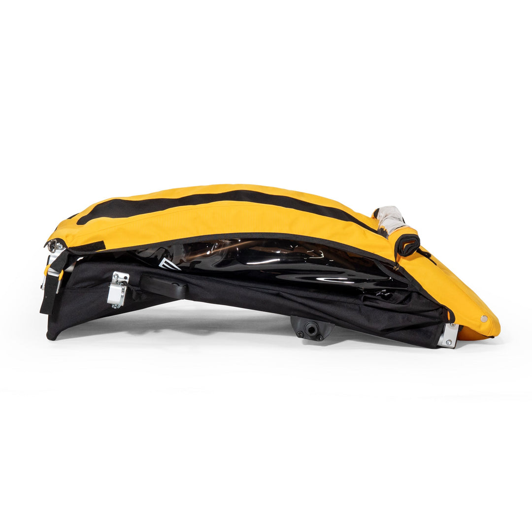 BURLEY BEE DOUBLE YELLOW TRAILER - Mackay Cycles - [product_SKU] - Mackay Cycles