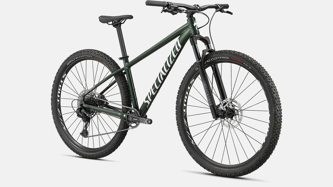 ROCKHOPPER EXPERT 29 GLOSS OAK GREEN METALLIC / METALLIC WHITE SILVER - Mackay Cycles - [product_SKU] - Specialized