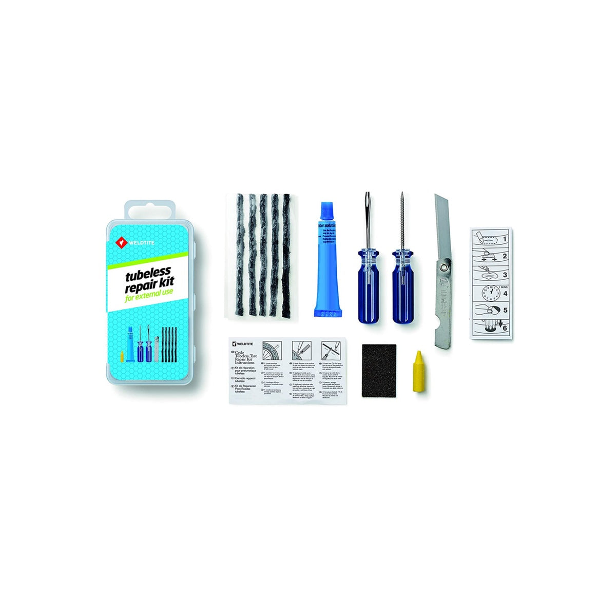 WELDTITE Tubeless Repair Kit チューブレスタイヤ リペア パンク修理 キット チューブレスタイヤ用パンクリペアキット