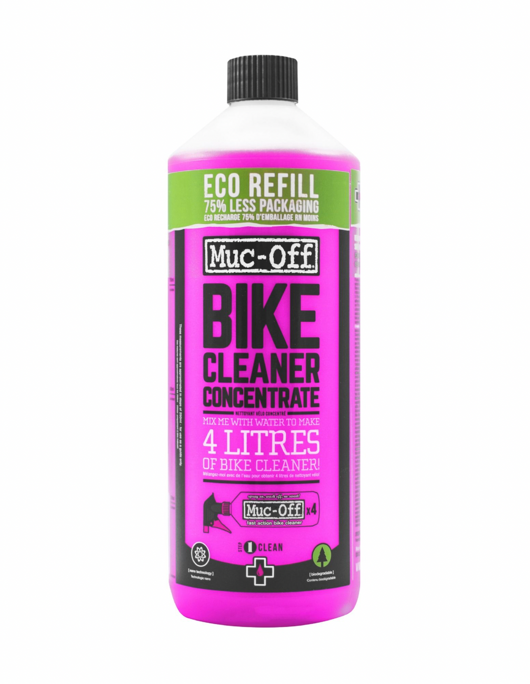 MUC-OFF CLEANER NANO TECH CONCENTRATE 1 LT - Mackay Cycles - [product_SKU] - Muc-Off