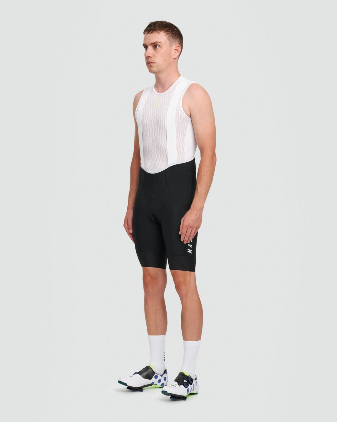Men's Team Bib Evo, Black/White - Mackay Cycles - [product_SKU] - MAAP