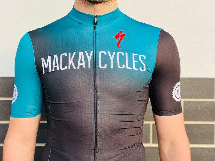 Fade Green Black Mackay Cycles Jersey - Mackay Cycles - [product_SKU] - Nalini