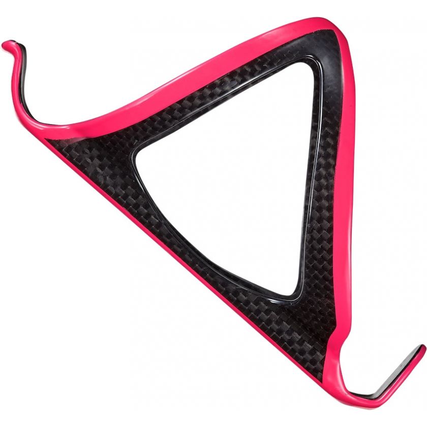 SUPACAZ BOTTLE CAGE FLY CARBON NEON PINK - Mackay Cycles - [product_SKU] - SUPACAZ